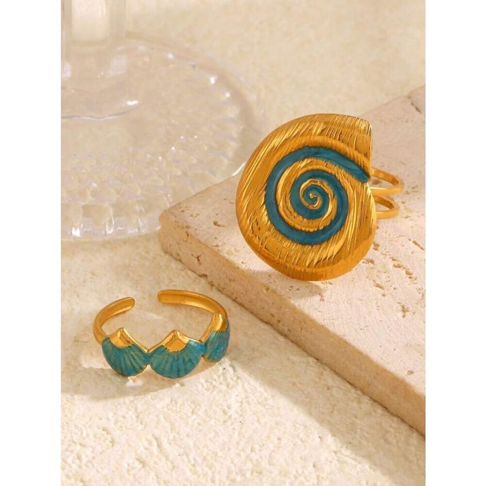 Shell ring set #2563 - Picture 2 of 5